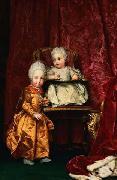 Portrait of Archduke Ferdinand (1769-1824) and Archduchess Maria Anna of Austria (1770-1809), children of Leopold II, Holy Roman Emperor Raphael